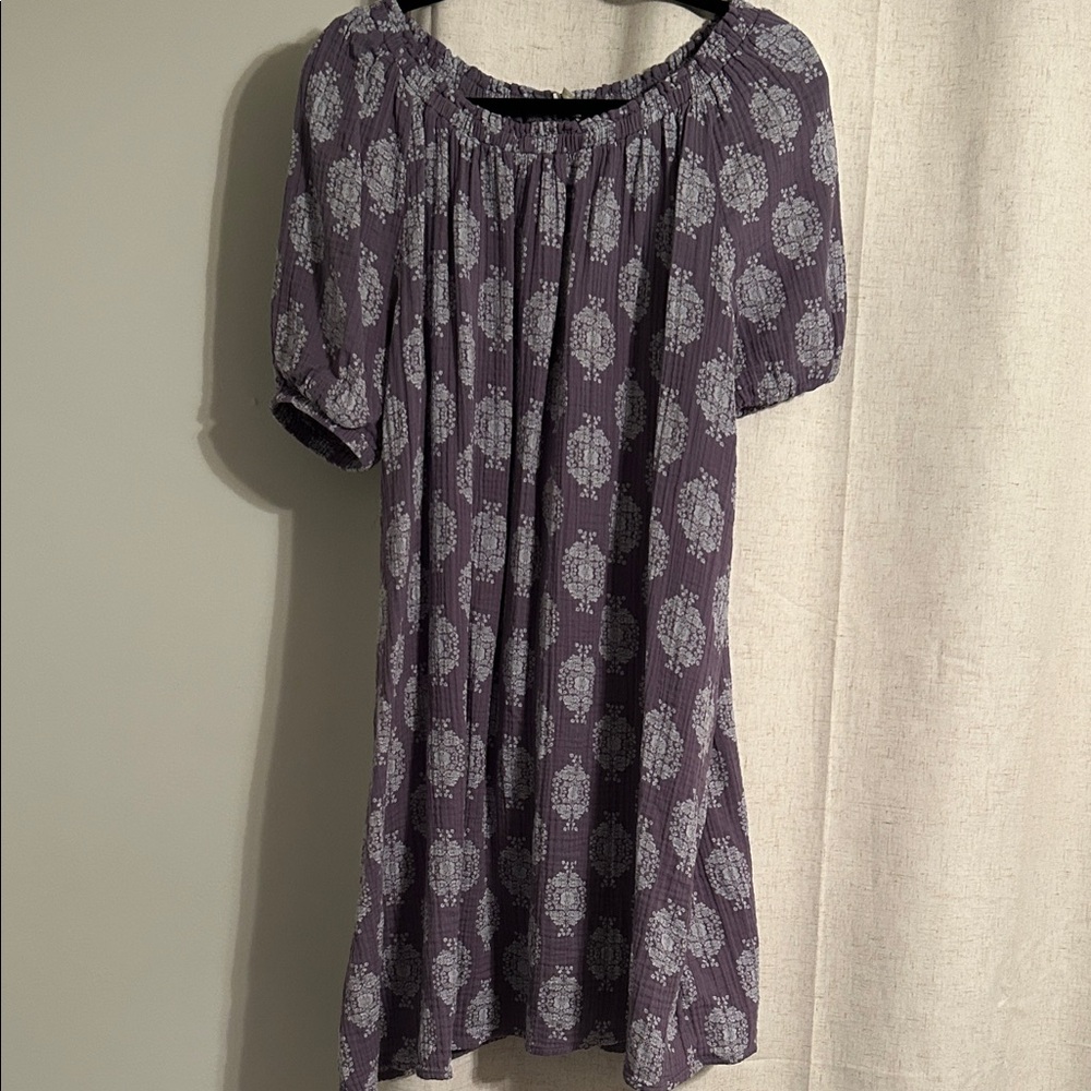 Wonderly Purple Patterned Women's Dress